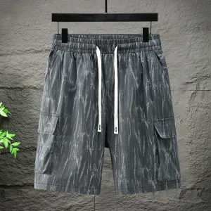 Quick Movement Fit American Thin Men's Trendy Workwear Shorts