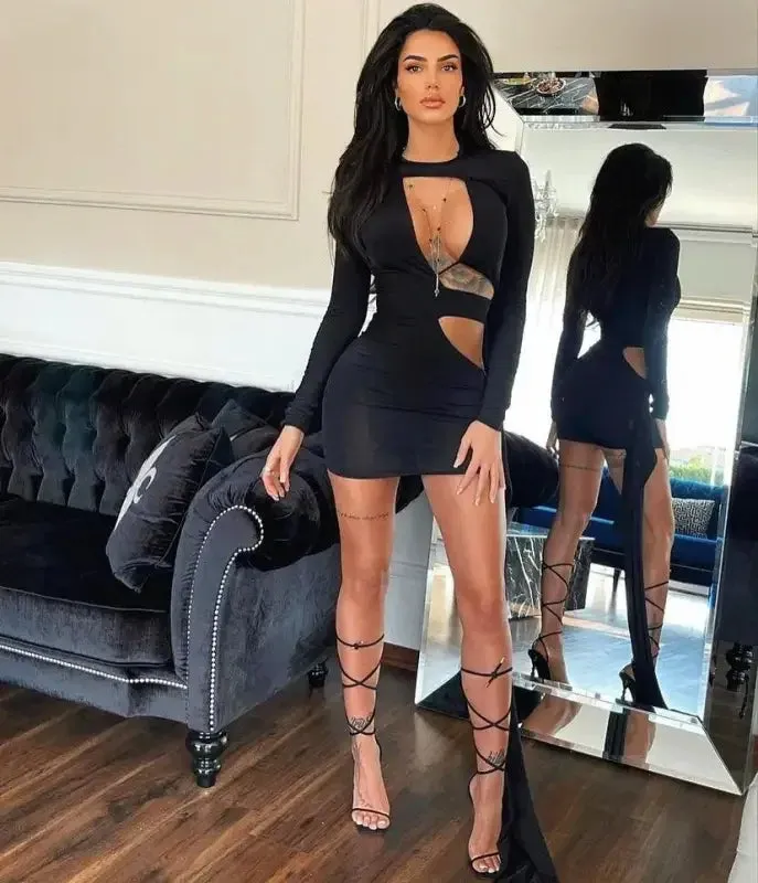 EasyAdjustment Shape Hug Evening Wrap Dress