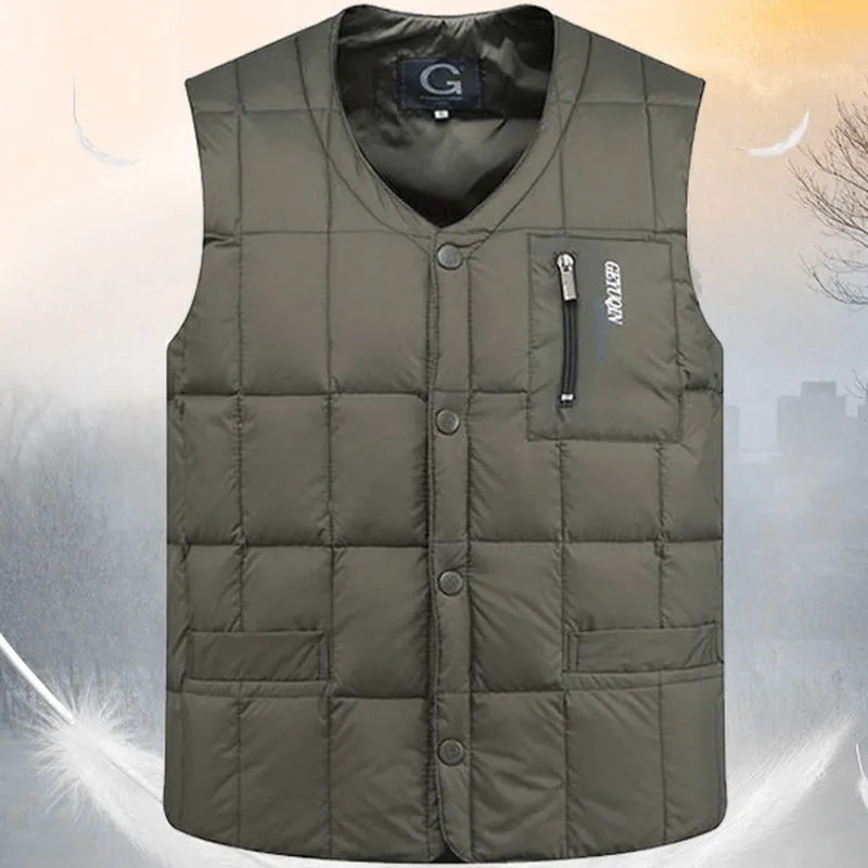 Wrinkle Free Exterior Lightweight Inner and Outer Wear Warm Waistcoat