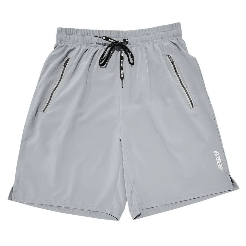 Basic Stretch Running Workout Training Shorts Male