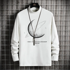 Young Professional Minimal Bulk Long-sleeved Fat Man With Undercoat Shirt