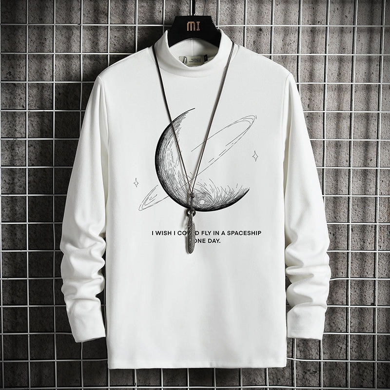 Young Professional Minimal Bulk Long-sleeved Fat Man With Undercoat Shirt