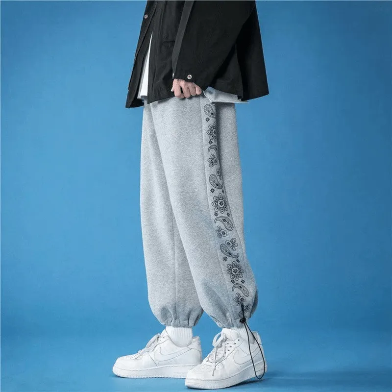 Stretch Fit Wear Loose Tie Foot Casual Trousers Men'S Fashion