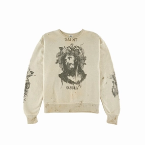 Loose Casual Couple Round Neck Sweater Stain Resistant