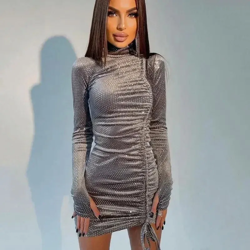 Glitter Elegant Dresses Sharp Line