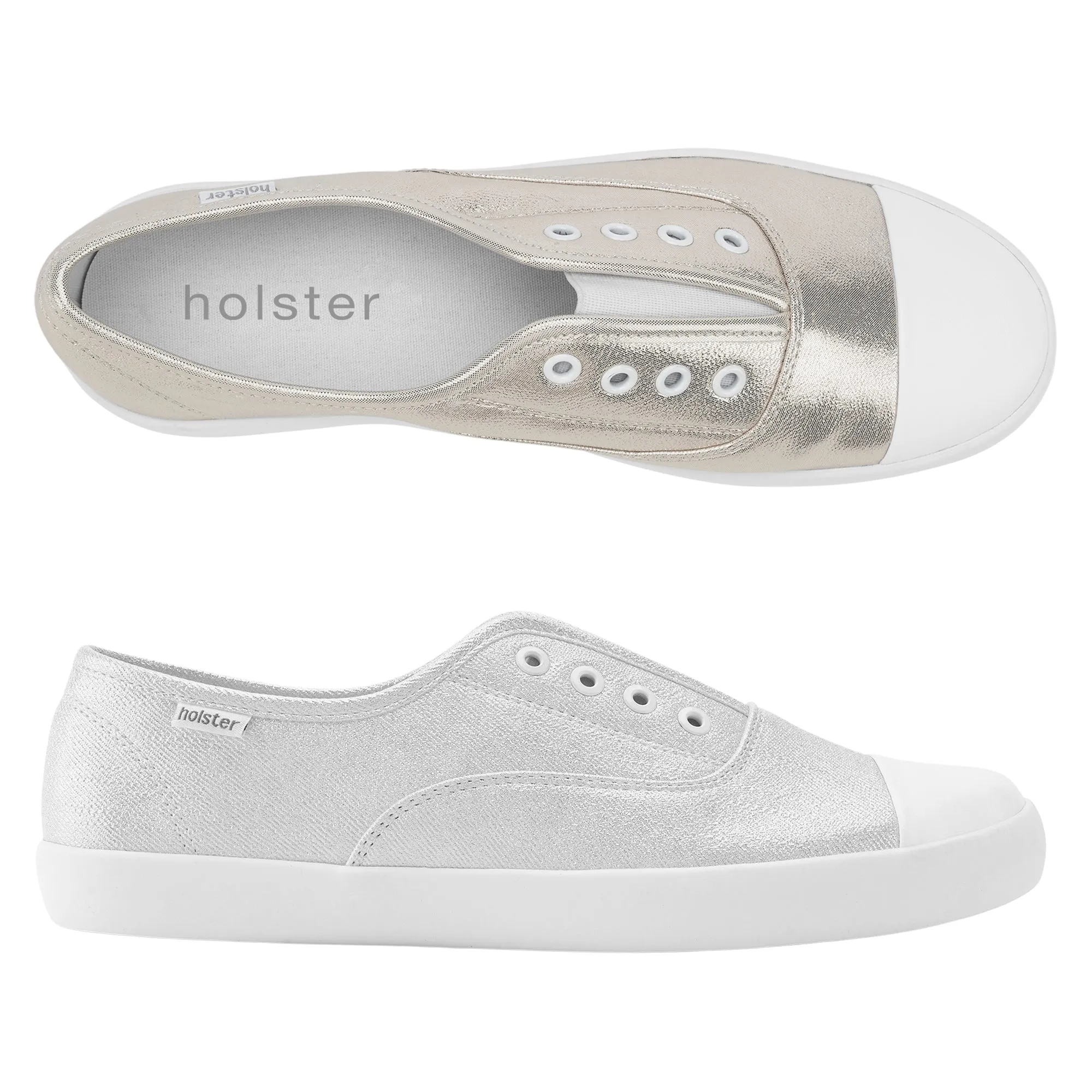 Zip Closure comfort shoes Lulu Bundle - Champagne / Pearl Shimmer