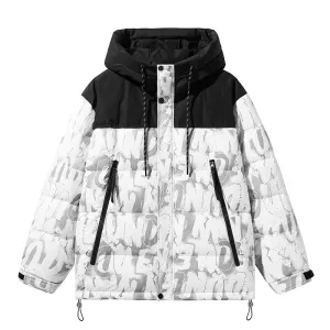 Reinforced Stitching Morning Commute Gear Luminous Fabric 90 White Duck Down Jacket