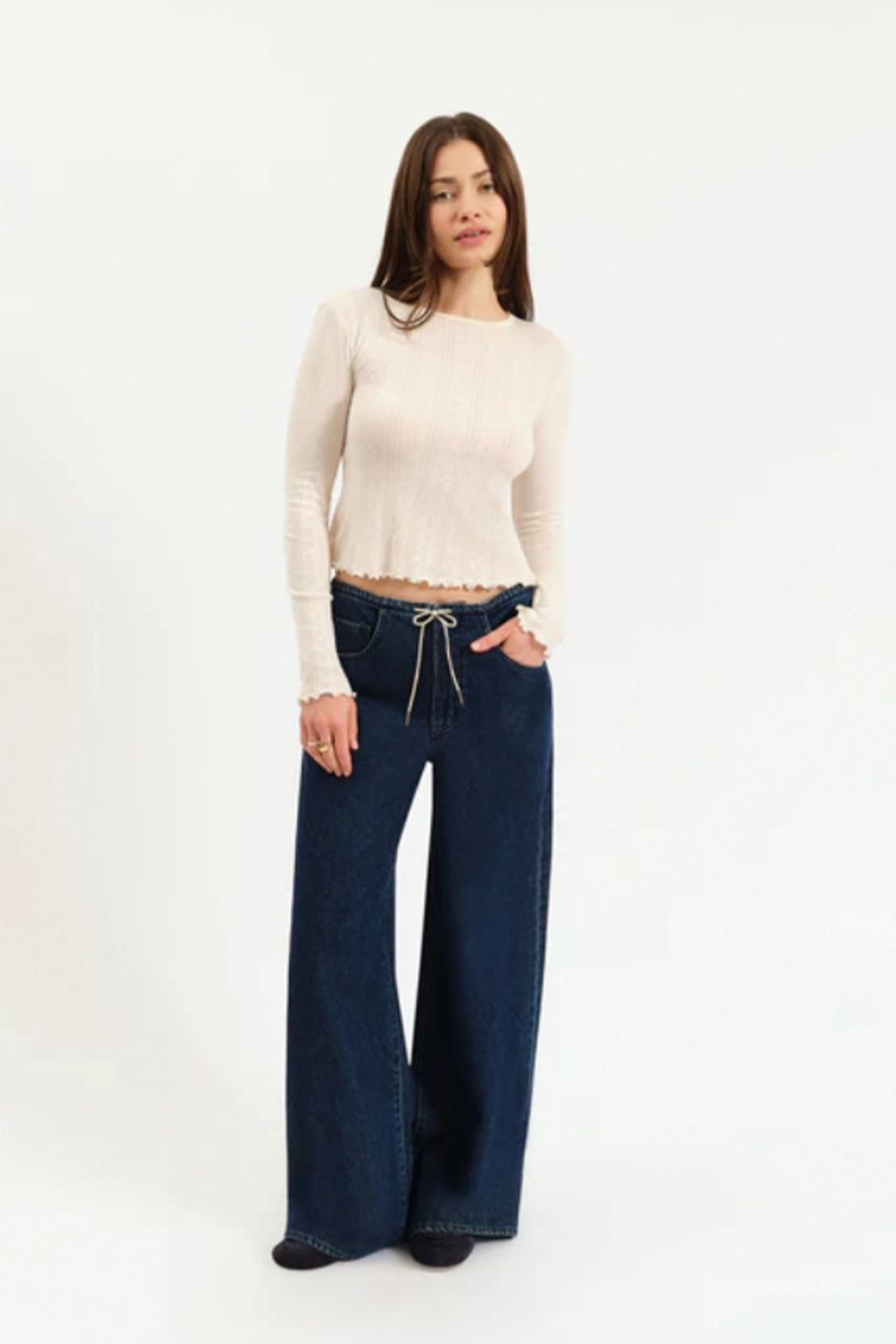 Odor control Madison Mid Rise Wide Jeans