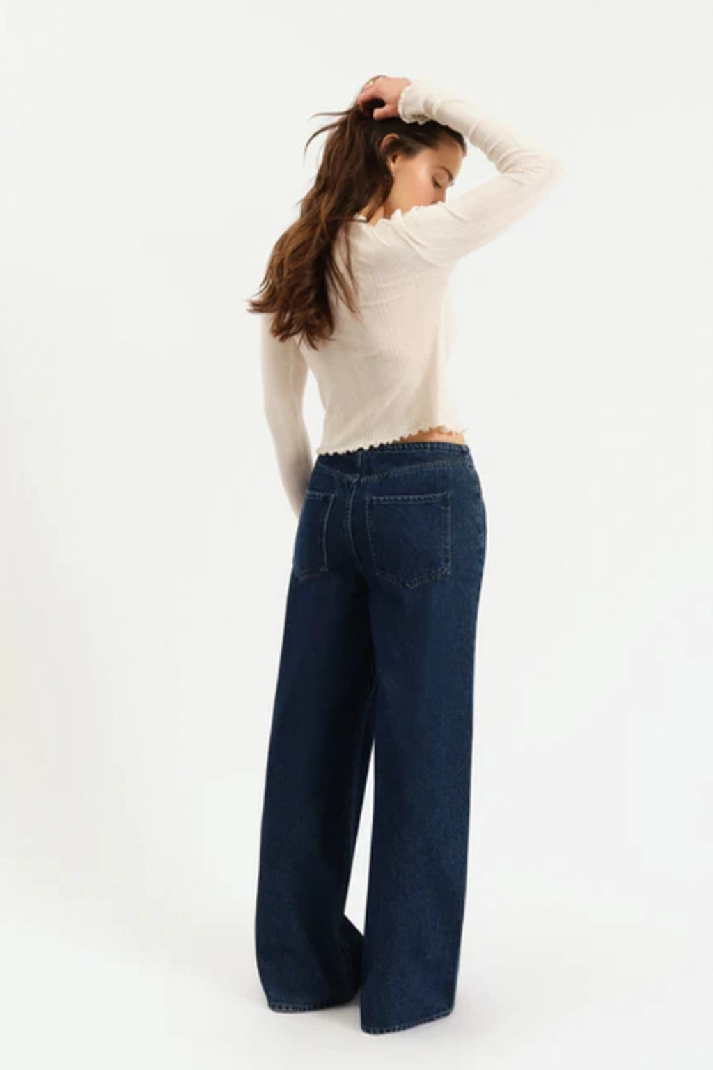 Shrink Free Madison Mid Rise Wide Jeans