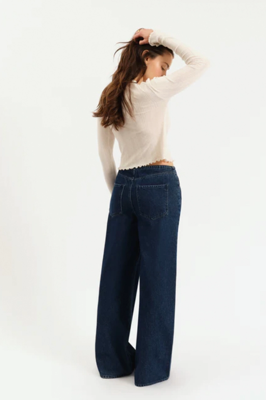 Pure Fabric Madison Mid Rise Wide Jeans