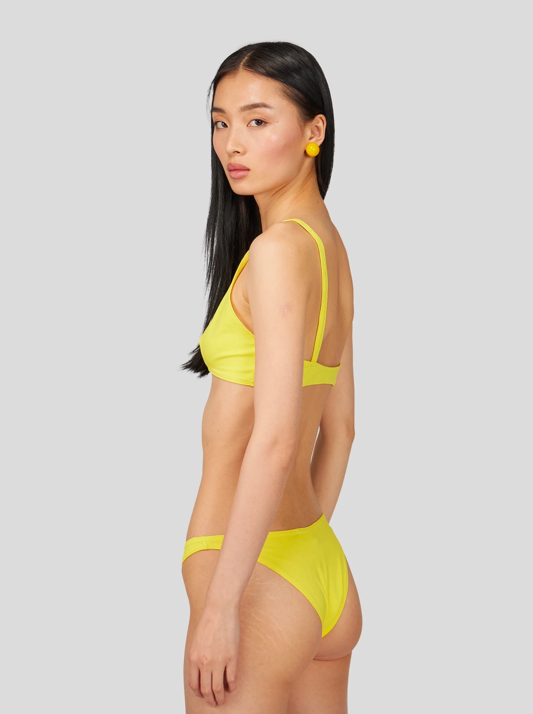 Thermal Insulation Layer Ultraviolet Discoloration Guard Maillot de bain - Brassi??re Gala Jaune Arnica