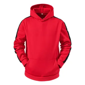 Men Casual Sweater Hooded Stitching Top Unique selling points Daily Chic
