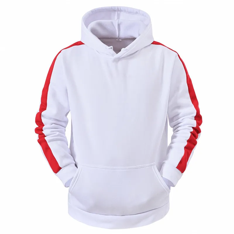 Smart Hoodie Men Casual Sweater Hooded Stitching Top