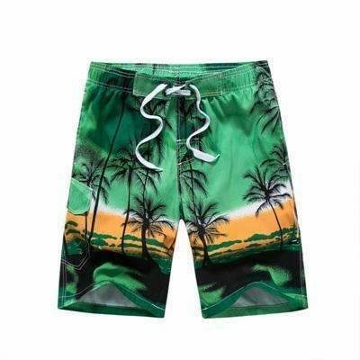 Men hawaiian Shorts Mens Print Casual Board Shorts Boardshorts Summer Beach Clothing Polyester Quick Drying 2017 Hot Abstract art