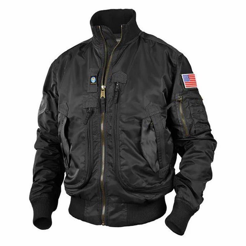 Men's Jacket Spring And Autumn Baseball Uniform Pilot Jacket Casual Jacket LightweightLayering UniversalFit