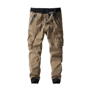 Men'S Autumn and Winter Men'S Overalls Men'S Trousers Trendy Brand Zip Pocket