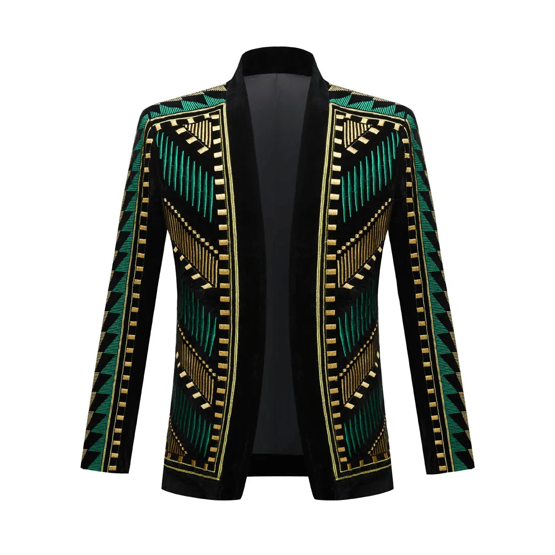 Bonded seams Men'S Blazer Singer Stage Performance Costume