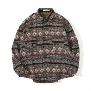 appropriate for sports men Men'S Casual Long-Sleeved Shirt Lapel Loose Shirt