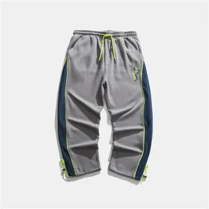 Men'S Casual Pants Trendy Japanese Side Stripes Tangle Free Cuffs