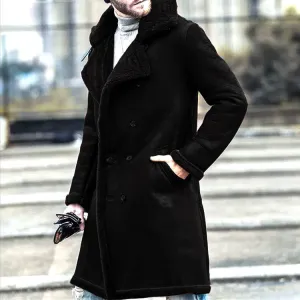 Men's Fur Coat Padded Jacket Layered Wind Barrier Quilted Interior