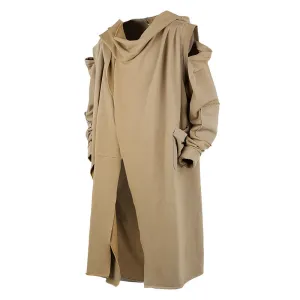 Non Chafing Neckline MoistureWicking Technology Men's Loose Casual Hooded Work Clothes Top