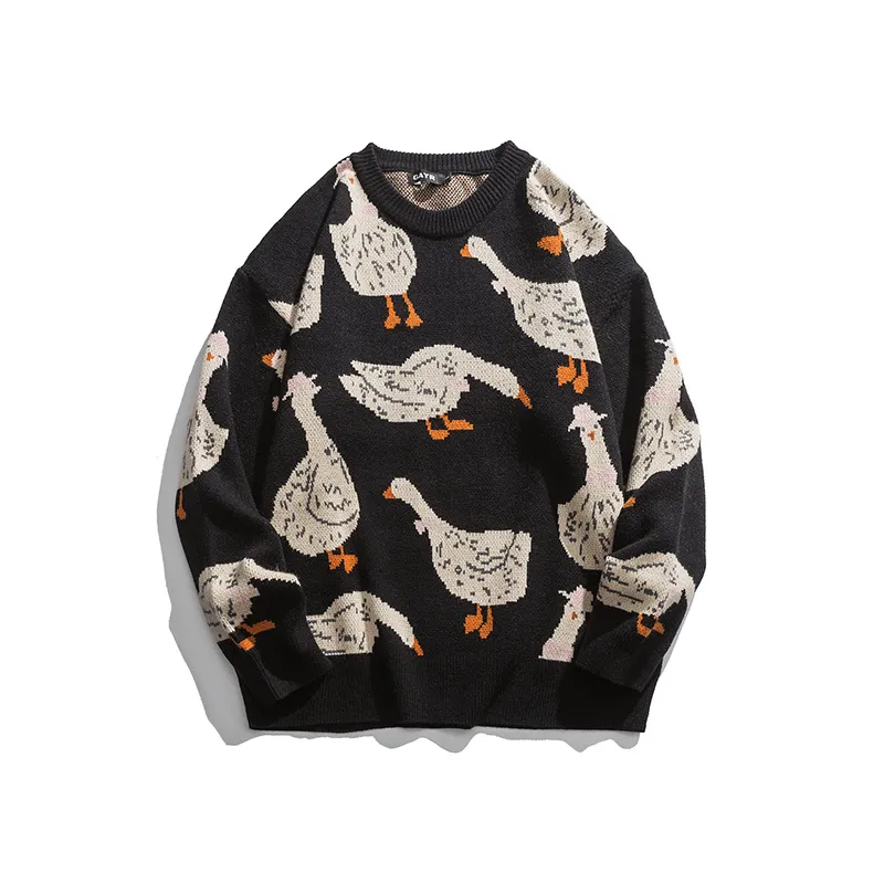 Men'S Loose round Neck Long Sleeve Sweater Versatile Style Fashionable Look