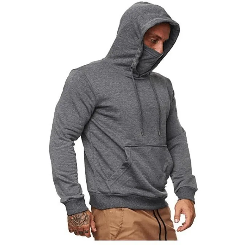 Men'S Solid Color plus Fleece Hoodie Sweatshirt Timeless Fashion