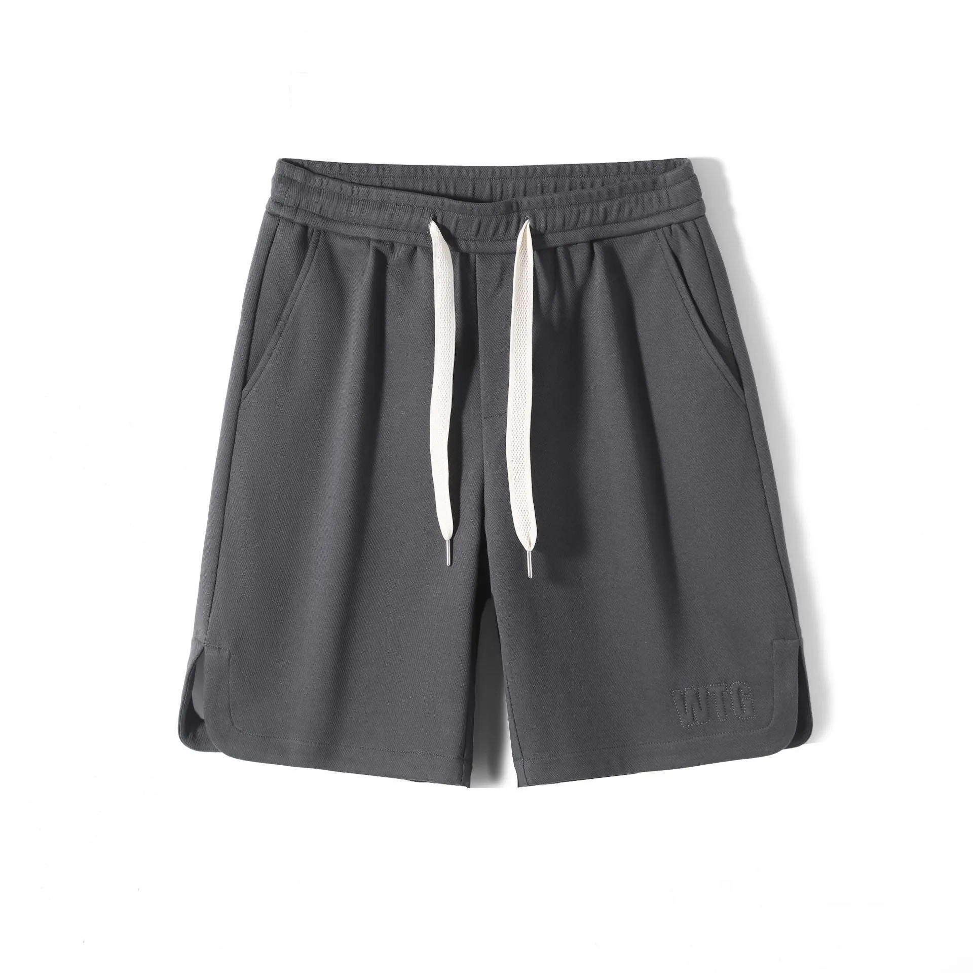 Men's Summer Casual Loose Elastic Knitted Sports Shorts Geometric Pattern Breathable Flex