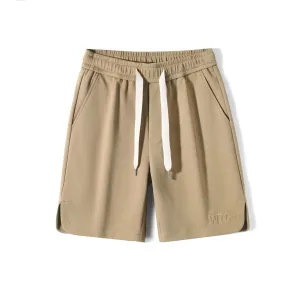 Men's Summer Casual Loose Elastic Knitted Sports Shorts Functional Waist Wide-leg cut