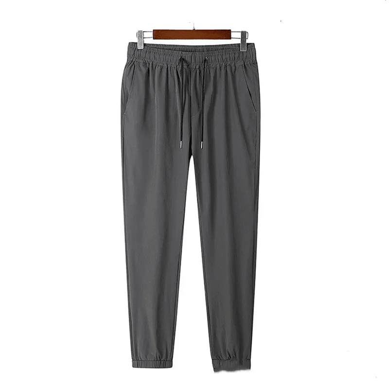 Men'S Ultra-Thin Fast Dry Ice Silk Casual Pants Core Support