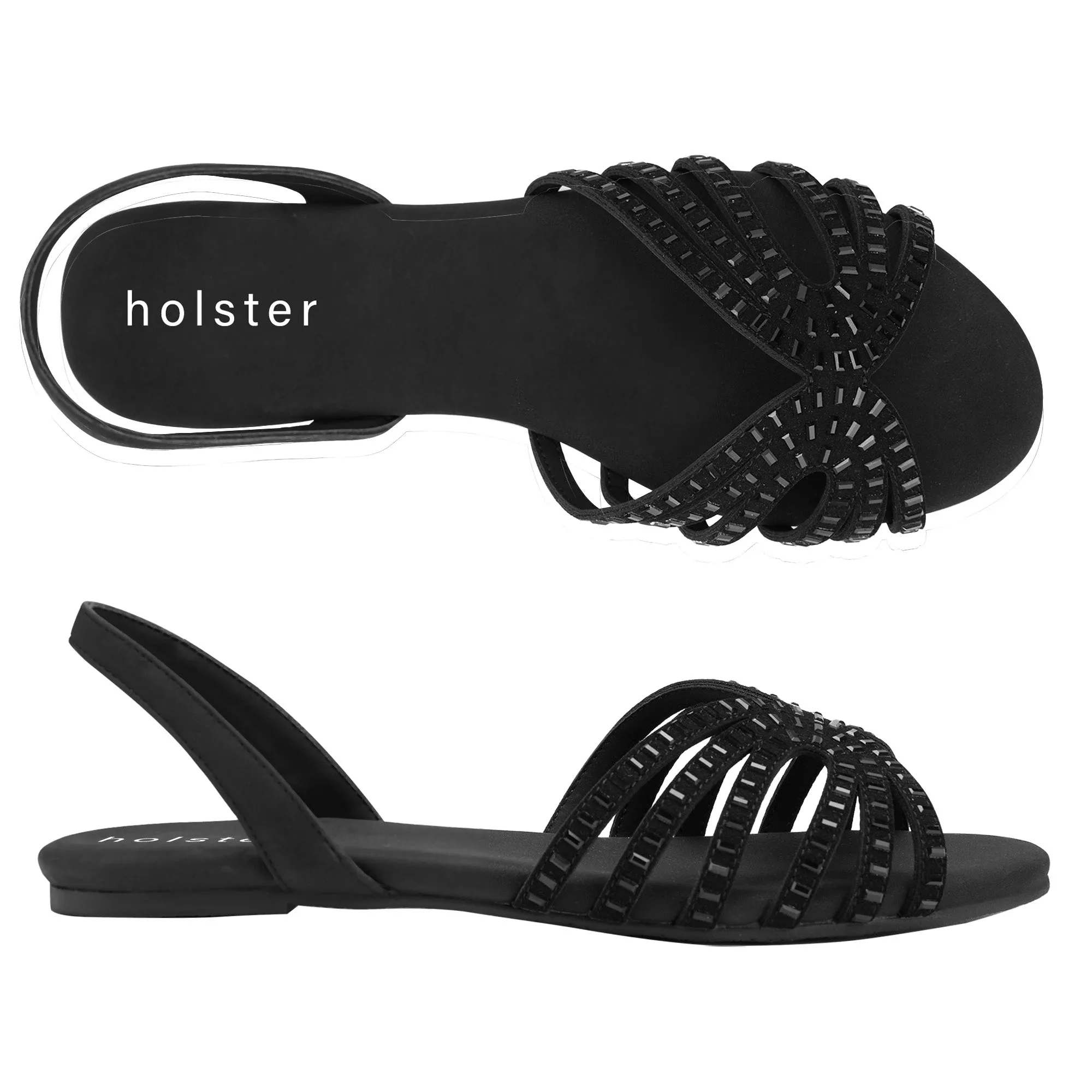 Lace Accent Fit Glow Mermaid - Black