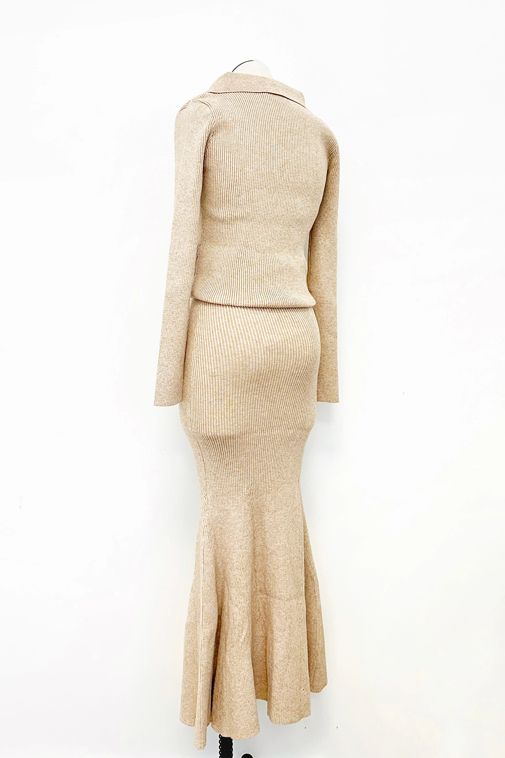 Mermaid Midi Skirt Flexible Material Smooth Lining