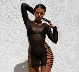 EcoFriendlyTextile Mesh Beach Dress