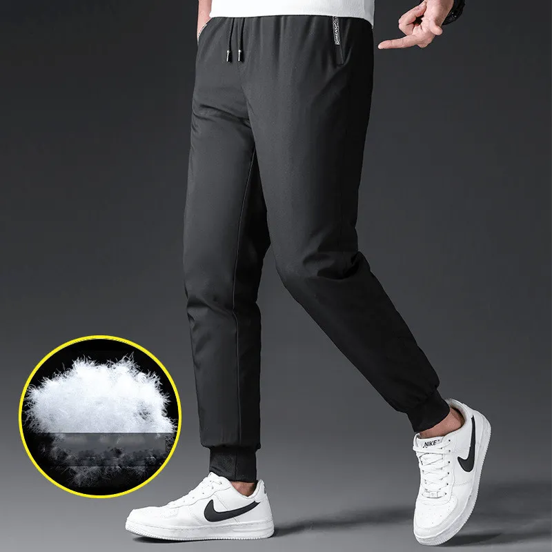 Basic Utility Timeless Appeal Middle-Aged and Elderly Men'S Warm Outdoor down Cotton Trousers