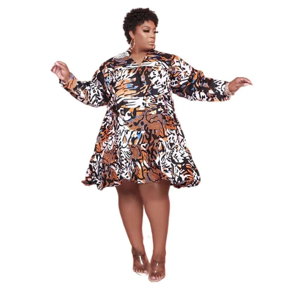 Midi Dress for Plus Size Women Vibrant Style