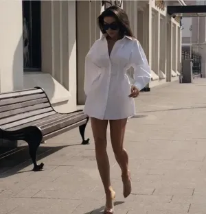 Ocean Fit High End Mini Women Shirt Dress