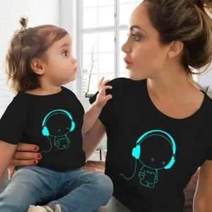 clean look Family Matching Luminous T-shirts