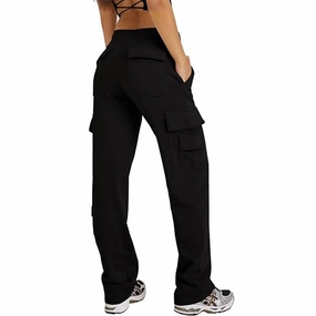 All Around Fit Multi-pocket Cargo Pants Casual Loose Sports Fitness Wide Leg Pants