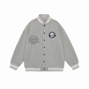 American Retro Embroidered Baseball Uniform Jacket SeamlessConstruction