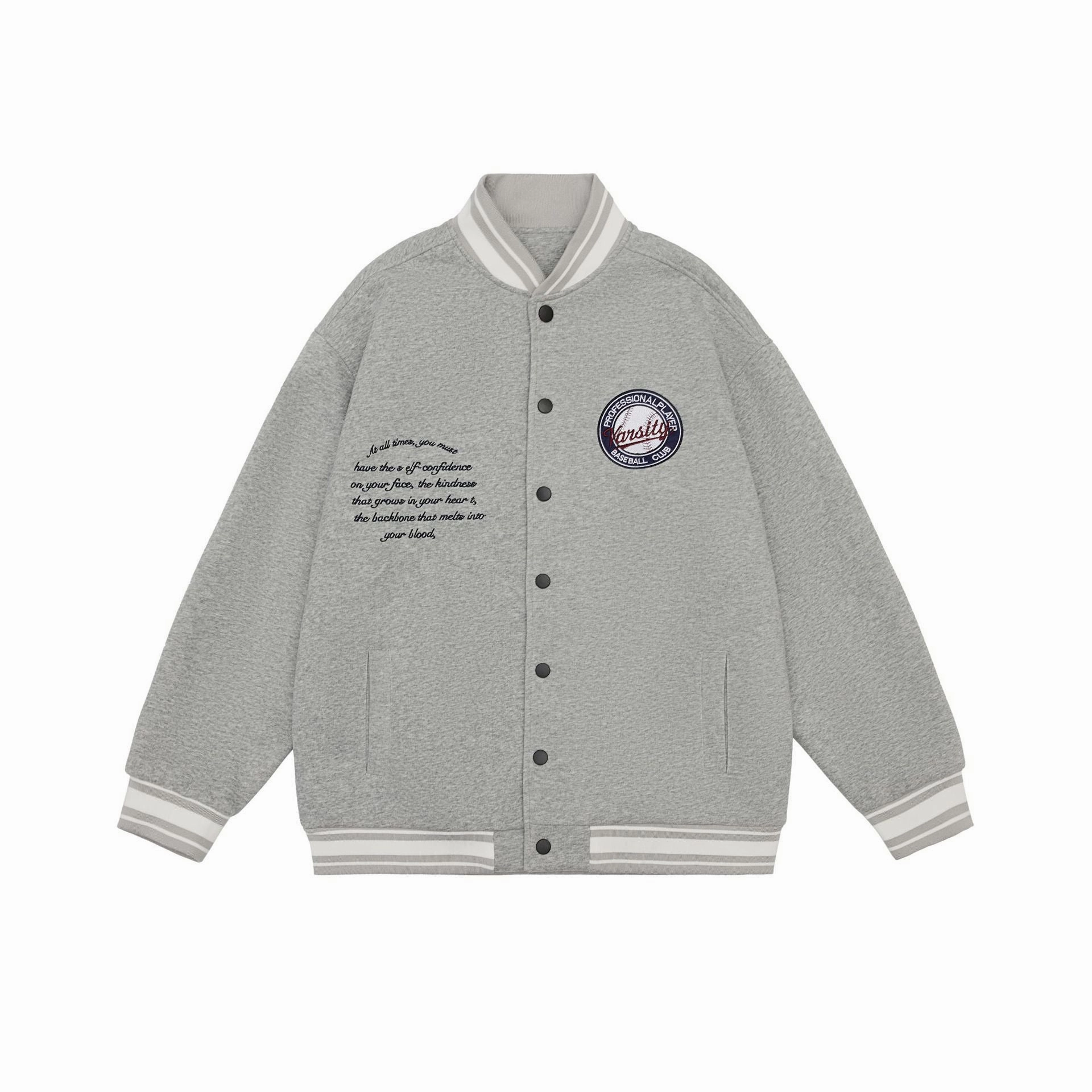 MoistureWicking American Retro Embroidered Baseball Uniform Jacket