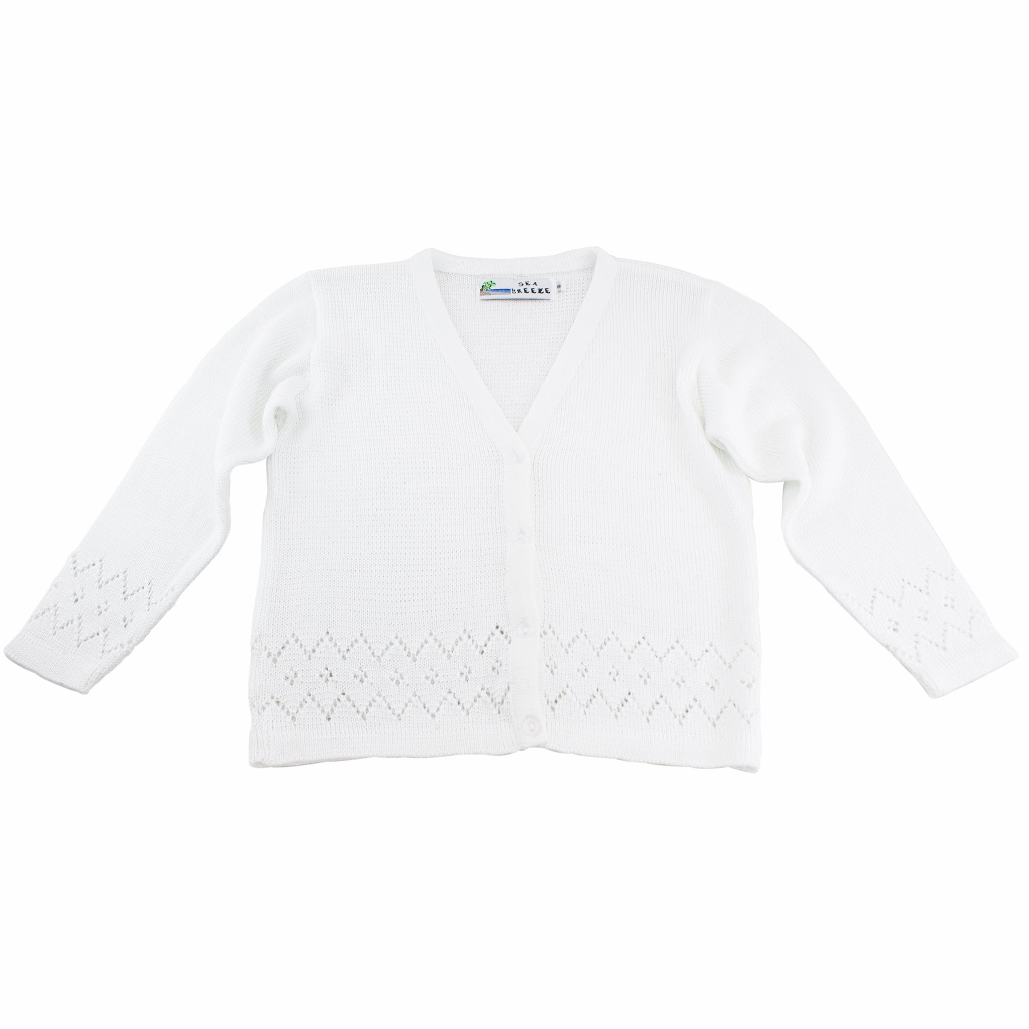 Girl's V-Neck Cardigan Sweater TC-84 OdorControl