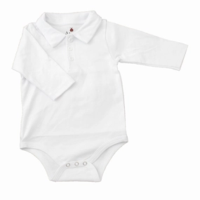 Minimalist Detailing Infant's Long Sleeve Knit Bodyshirt A1101