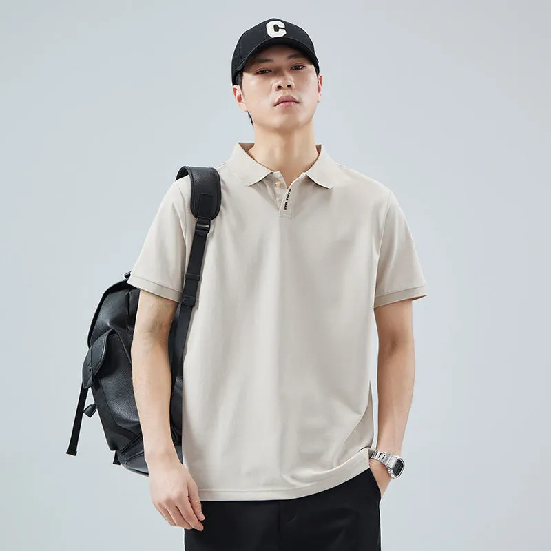 Lapel Polo Shirt Men's American Casual EthicallySourcedMaterial