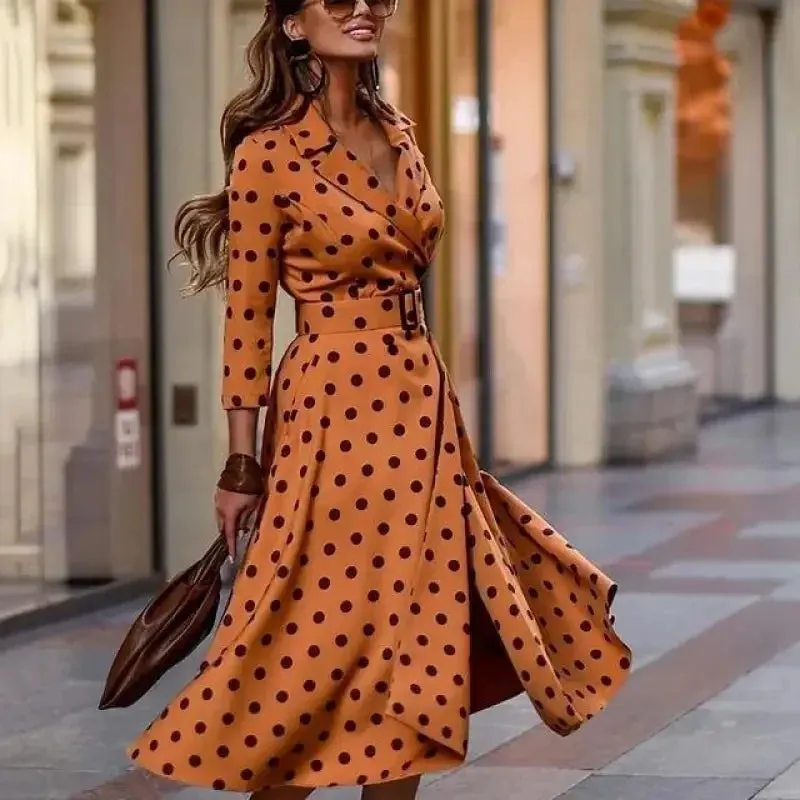 Morning Polka Dot Dresses mesh ventilation