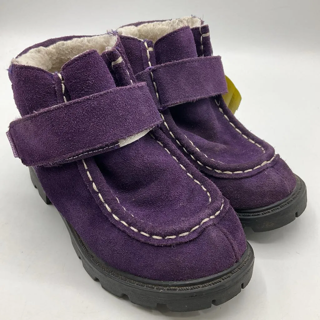 Size 10: Pedi Ped Purple Velcro Strap Boots Arch Support Design Long-Distance Walking