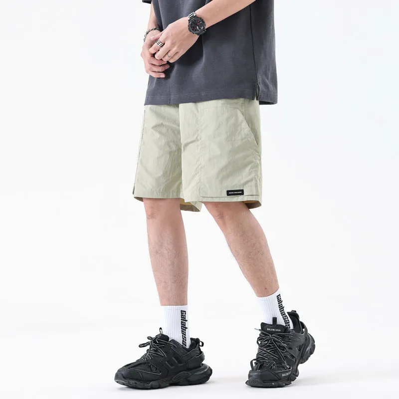 hiking apparel Men's Ice Silk Thin Quick-drying Loose Casual Pants