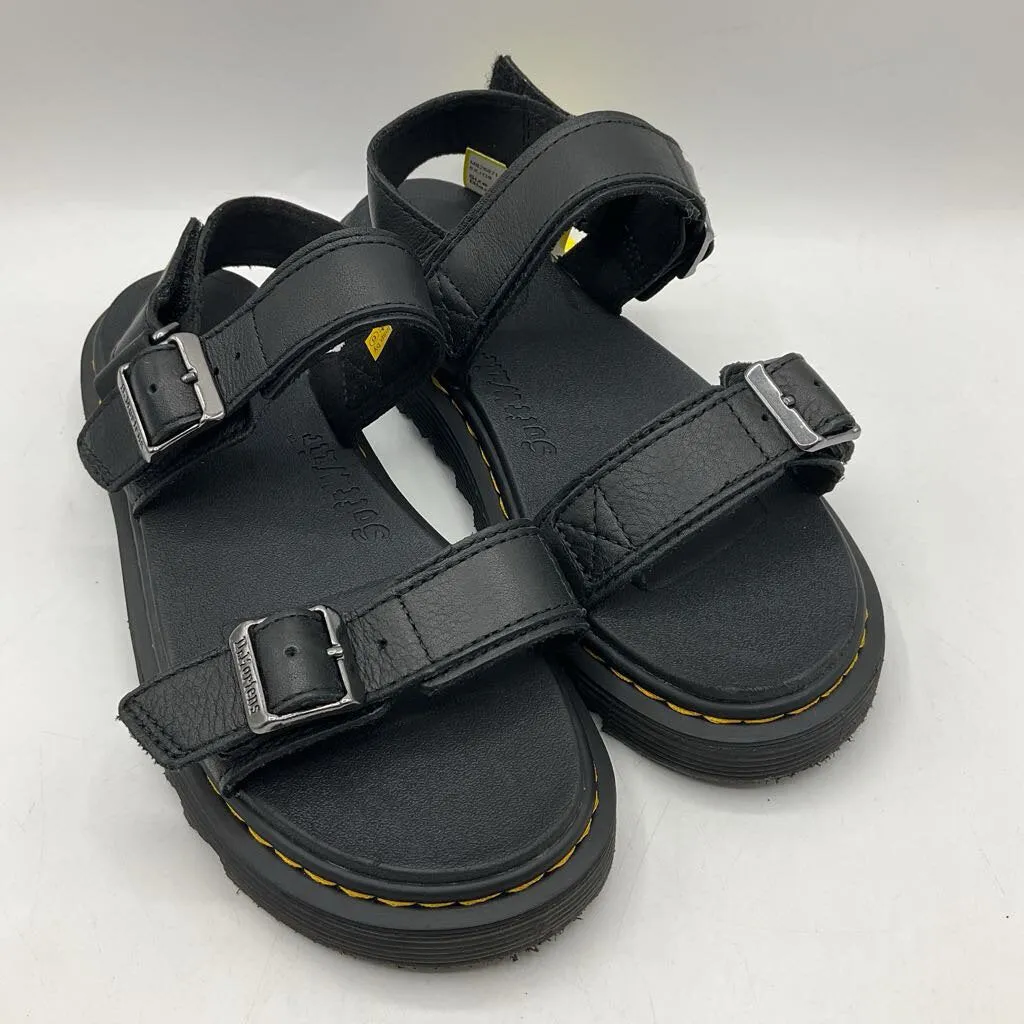 Size 4Y: Dr.Martens Black Buckle Strap Sandals Ultra Comfort