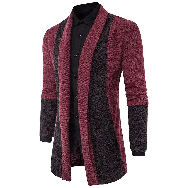 Reversible Style Cardigan Sweater Mens Casual Coat Knitwear Coat Men Clothing