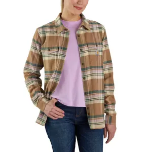 Women's Tencel Fiber Relaxed Fit Long-Sleeve Flannel Shirt 106447 Trendy Shirt