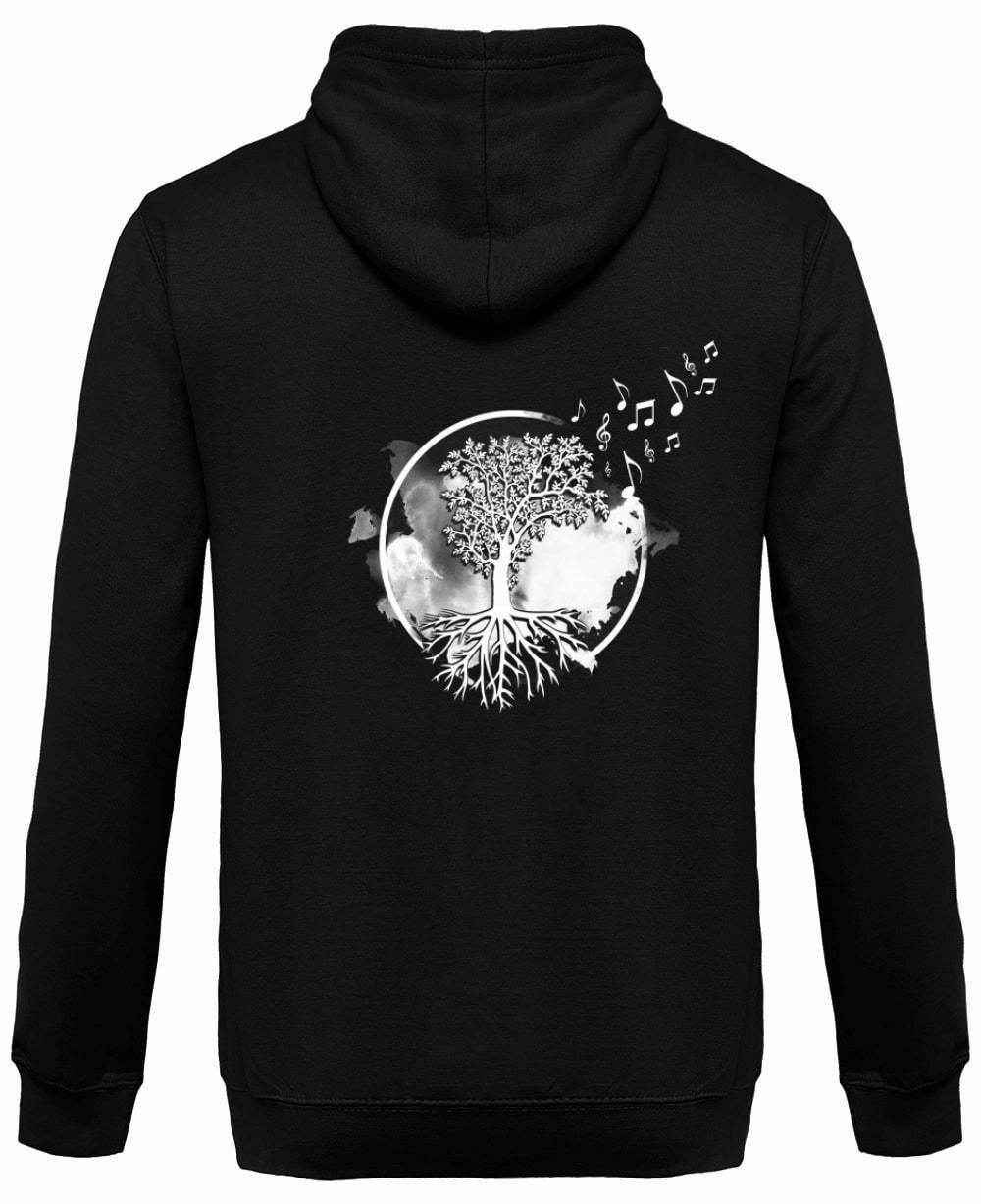 Music Tree Men's And Women's Hooded Sweatshirt Comfy Wear Light Flex Fit